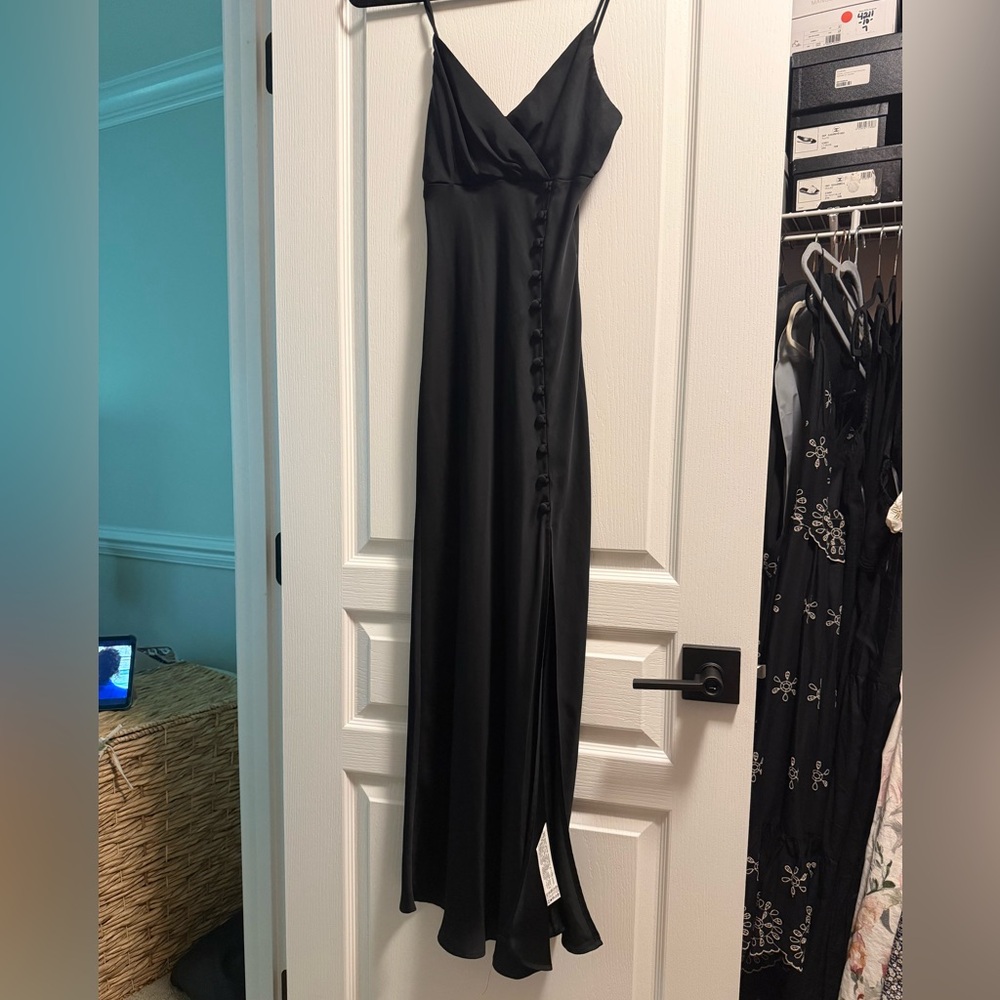 Zara Black Silk Dress